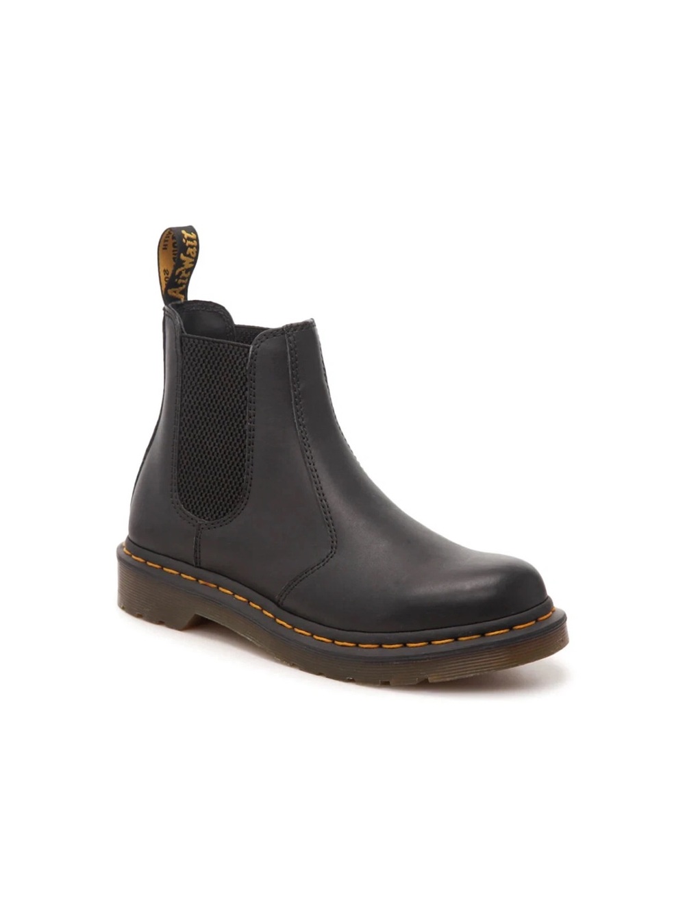 Dr. Martens 2976 Black Leather Chelsea Boot Womens 8/EU 39